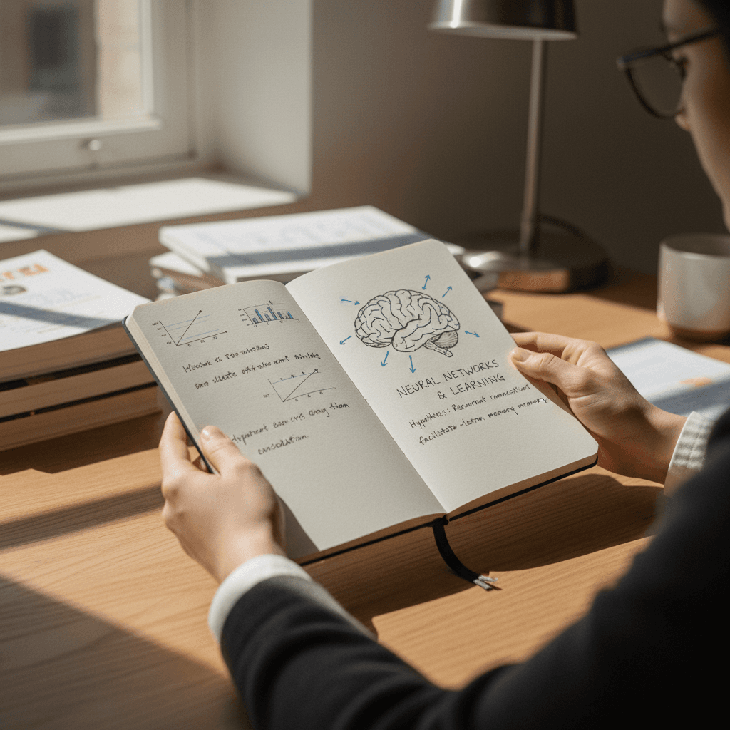 Handwritten constituent notes and contact information on a desk
